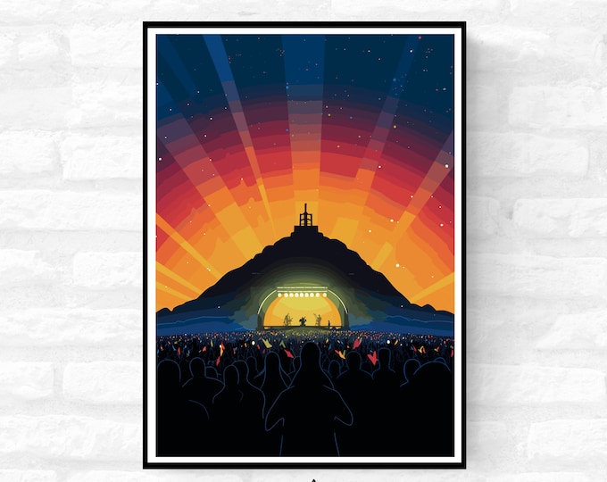 Personalisable Music Festival Print (Unofficial) - A4 A3 A2 - Music Festival Poster - Festival Merch