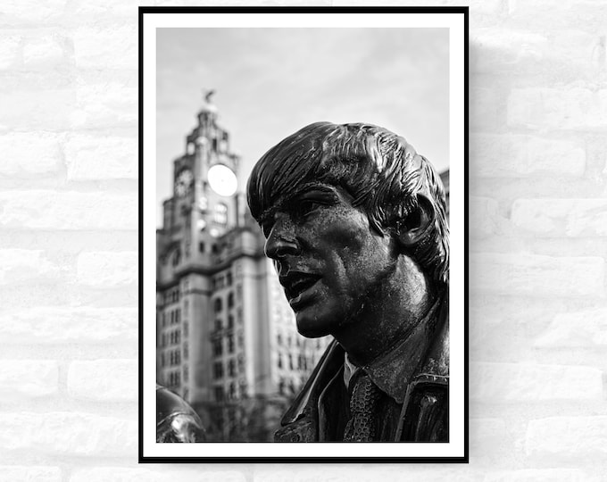 Liverpool Print - Premium Quality - A4 A3 A2 - Black and White - Beatles Albert Docks Cavern Club - Festival Merch
