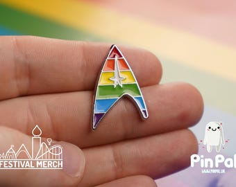 Rainbow Flag Pin | Enamel - PinPal UK009 - LGBT Pride Badge Stud Lesbian Gay Bisexual Transgender Queer Metal Button Pride gift Pride outfit