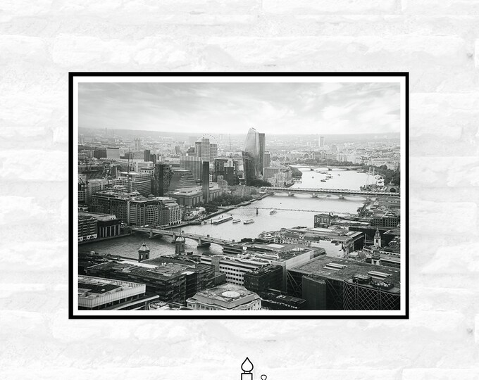 8 Unique Views of London Photography Premium Print - living room home decor art  - A4 A3 A2  - Festival Merch - british UK