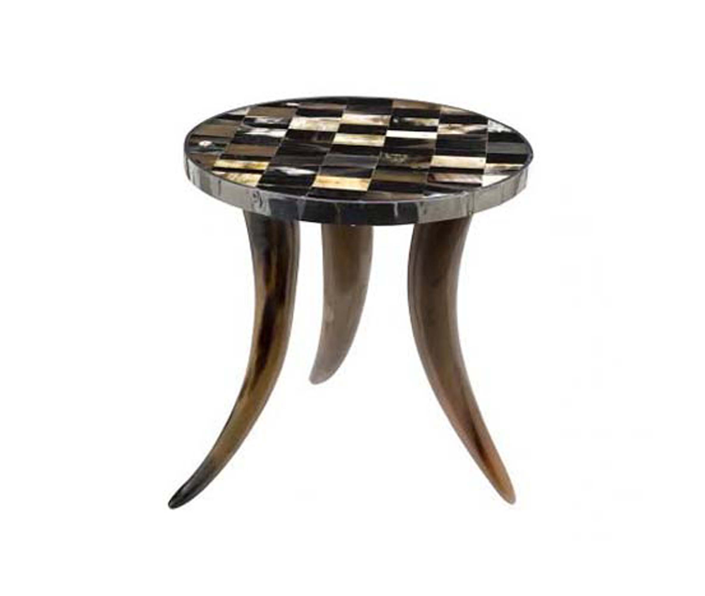Horn Table with Real Horn Legs For Coffee End Tables Inside Etsy
