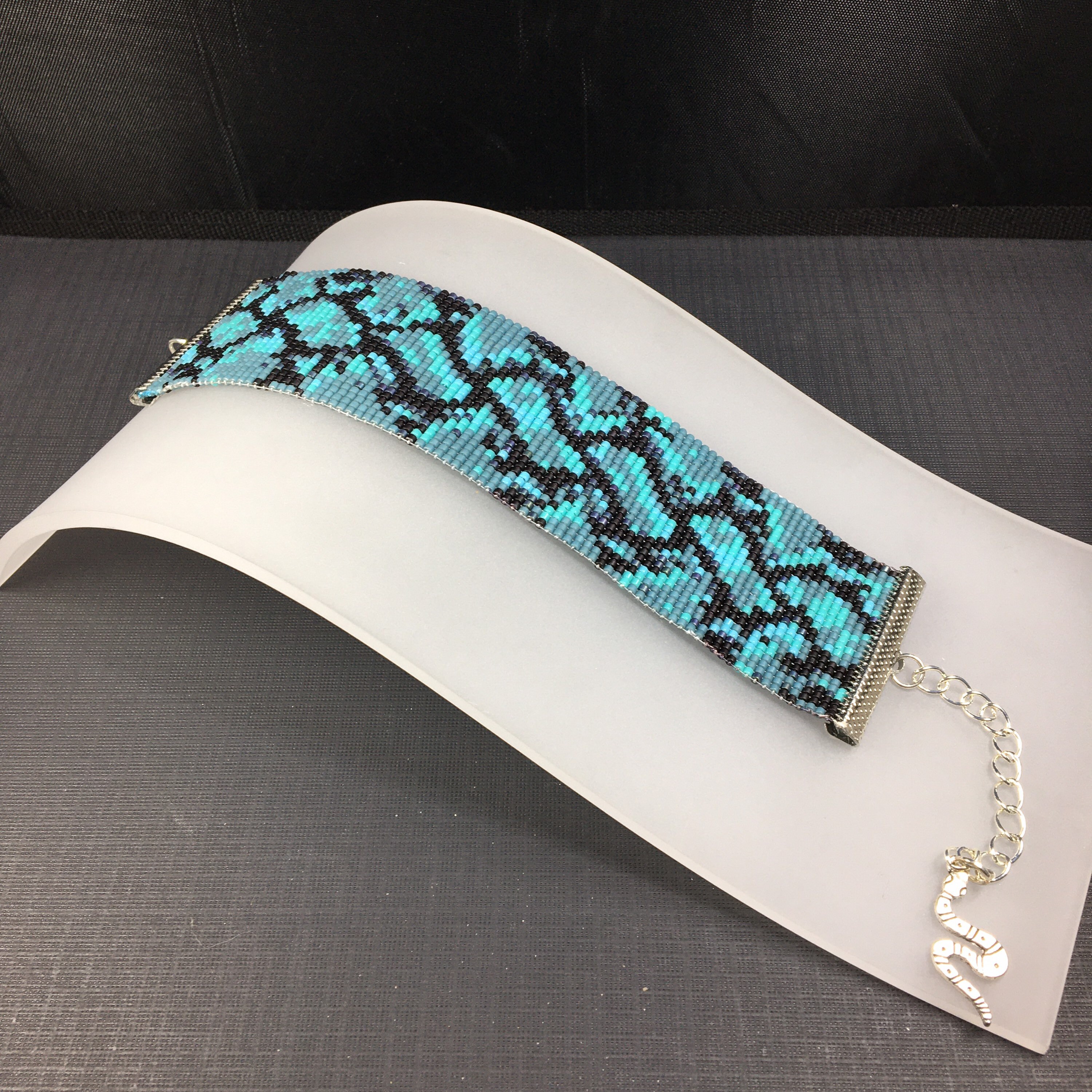 Snake Skin Loom Bracelet Loom Beaded Bracelet Hand Loom Etsy.de