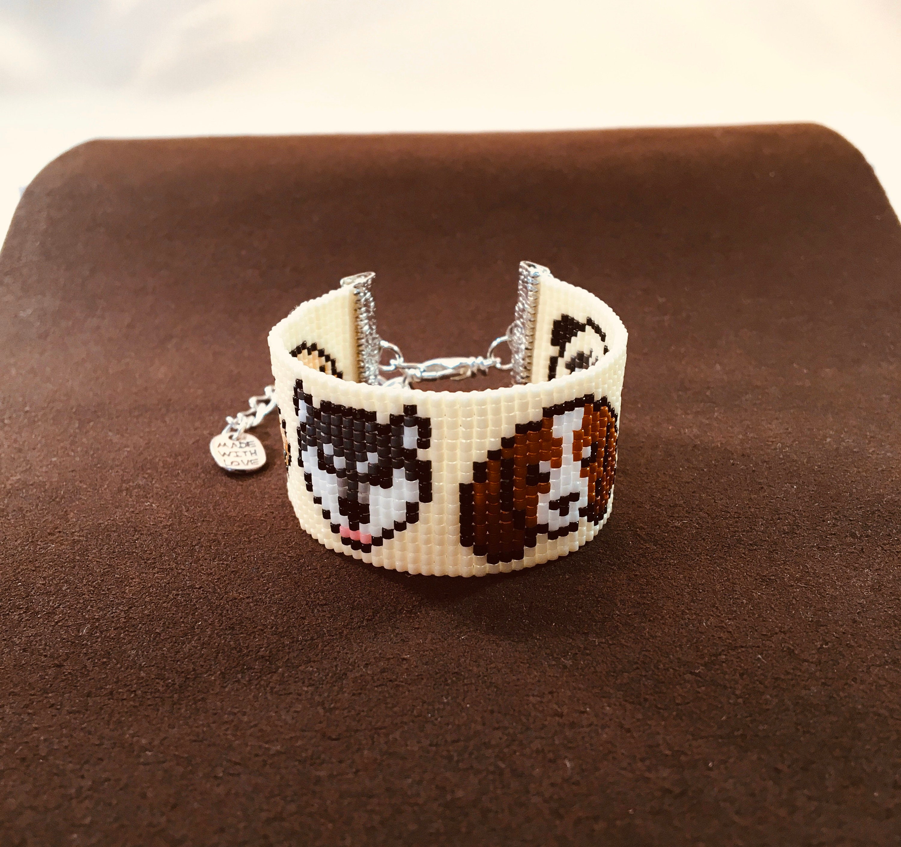 Dog Loom Beaded Bracelet Loom Bracelet Dog Bracelet Dog Etsy