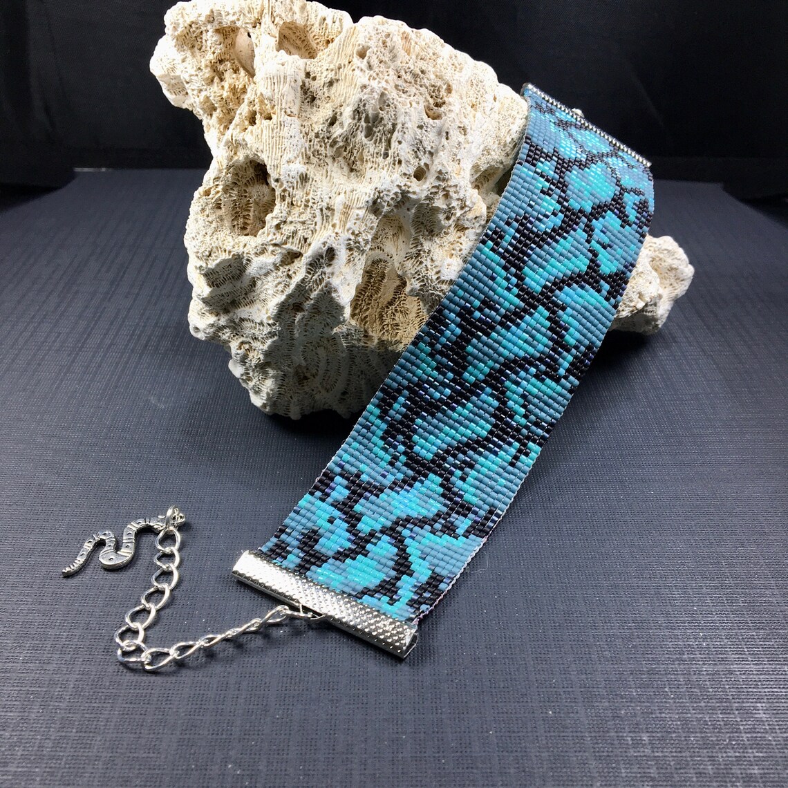 Snake Skin Loom Bracelet Loom Beaded Bracelet Hand Loom Etsy.de