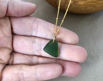 Dark Green Sea Glass Balls Crafting Glass Pebbles 15 mm 0.59'' Green Marbles Jewelry Marbles Pendant Sea Glass Jewelry Quality