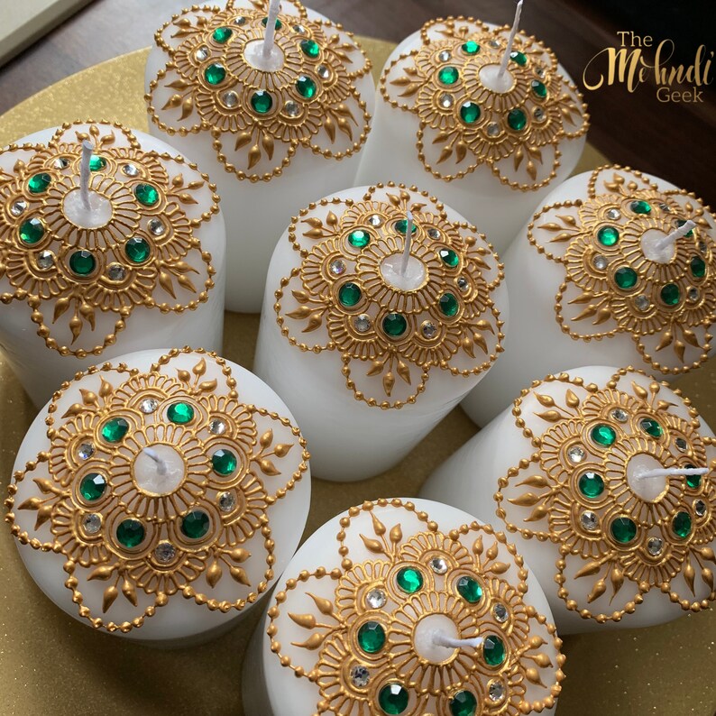 10x Liquid Gold Acrylic Henna Paint Cones Mehndi Artists Etsy