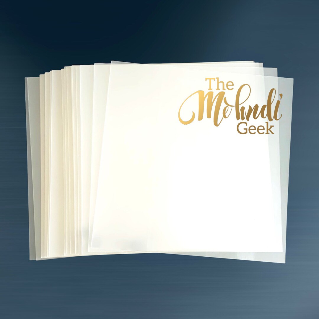 1000x Cellophane Sheets 150mm X 150mm Henna Cones Dot Work Acrylic
