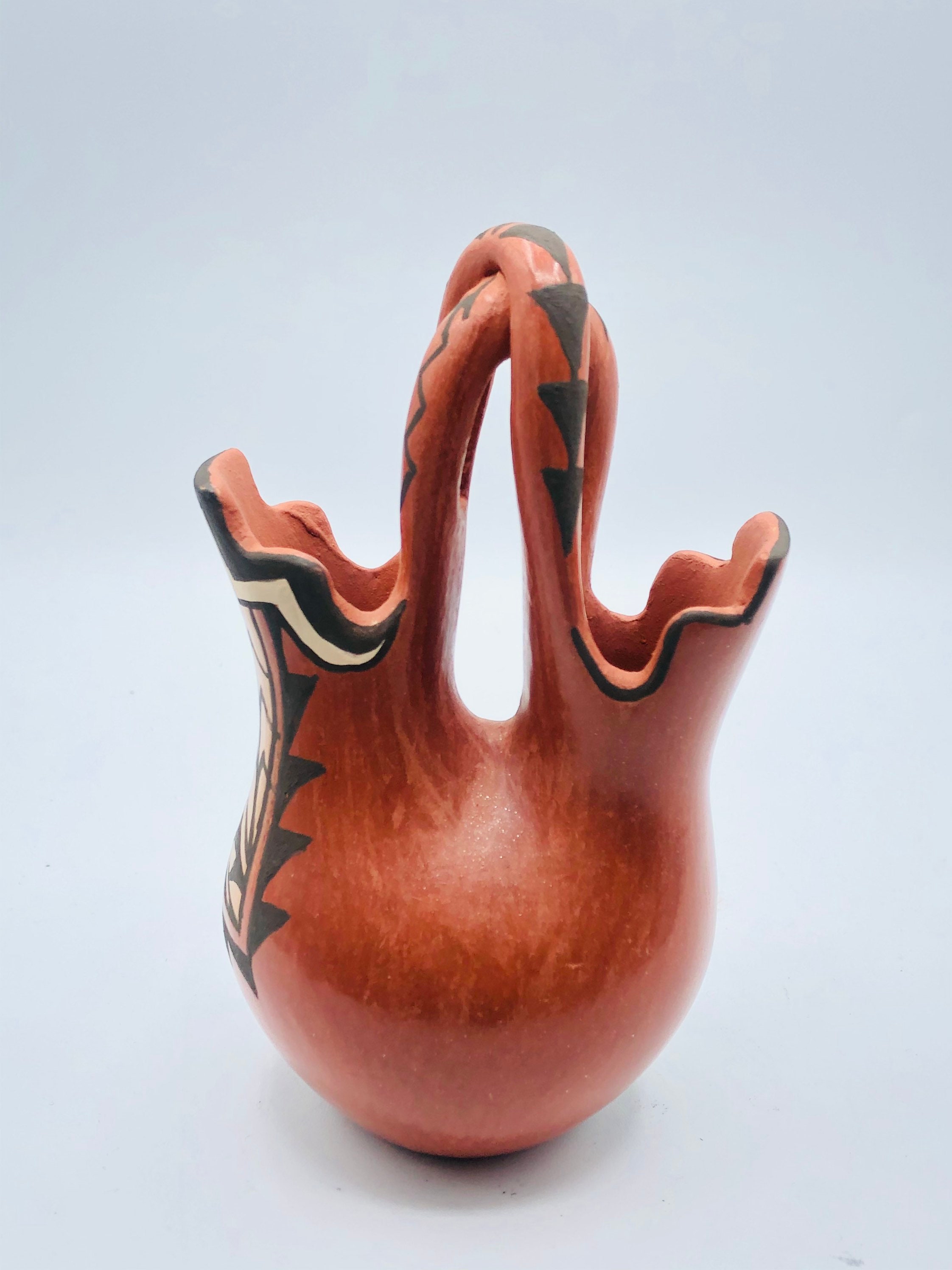 Wedding vase Native American Jemez pottery By artist Juanita Etsy