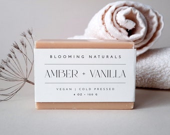 Modern Soap Label Template, Soap Packaging, Editable Soap Label Printable, Minimal Soap Packaging, Soap Sticker, DIY Soap Bar Label