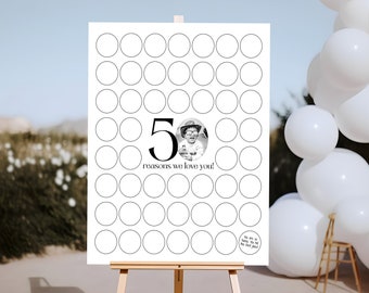 50 Reasons We Love You Printable, 50th Birthday Gift, Minimalist Fifty Reasons Poster, Photo 50th Birthday Sign, Personalised Gift