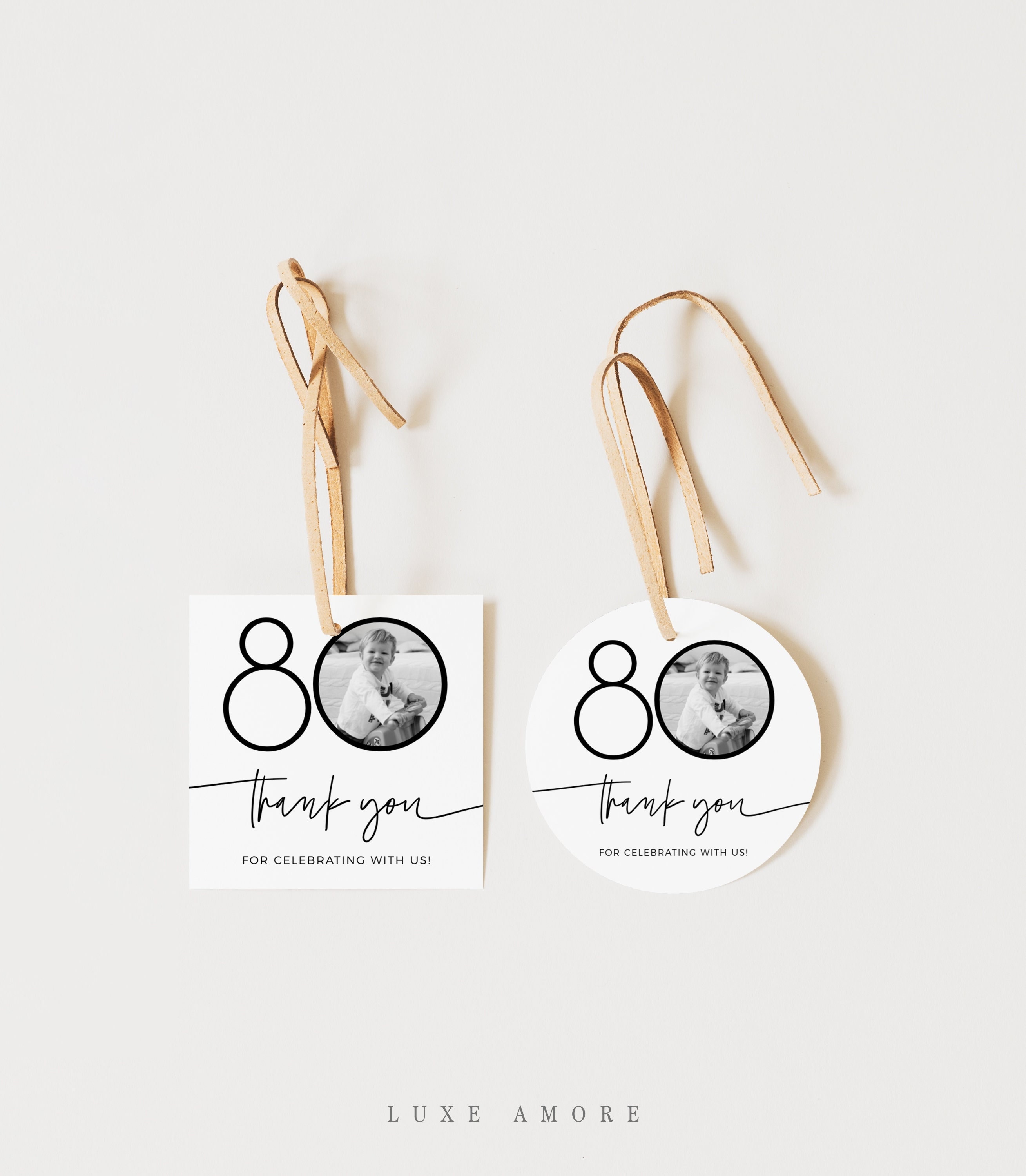Tag 80 Sticker 80th Birthday Favor Tags, 80th Birthday Gift Tag, 80th Thank You Tags ...