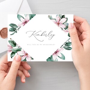 Wil jij mijn bruidsmeisje sjabloon zijn, Maid of Honor Card, bewerkbare bruidsmeisje verzoekkaart, bruidsvoorstel, DIY bruidsmeisje kaart, bruidsfeest