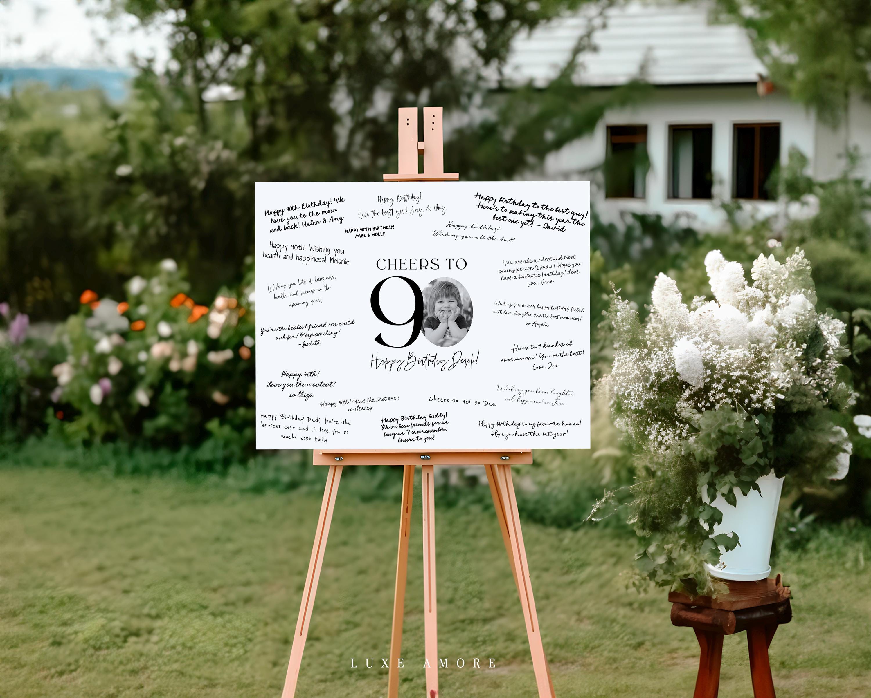 Male 90th Birthday Bundle, Look Who's 90, Photo 90th Birthday Invite ...