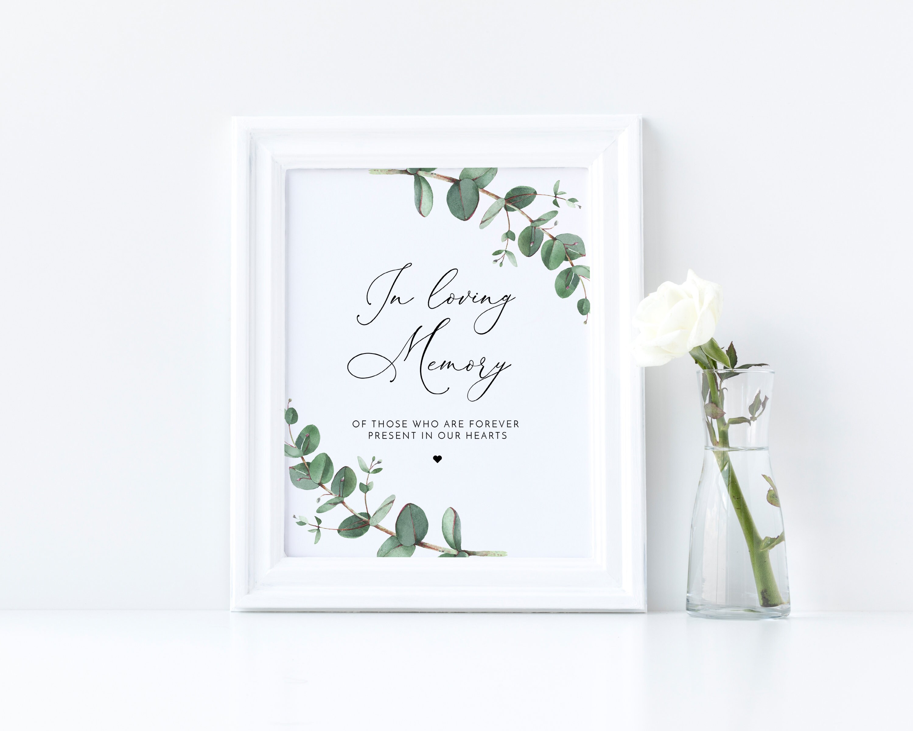 In Loving Memory Wedding Sign Editable Template Loved Ones - Etsy