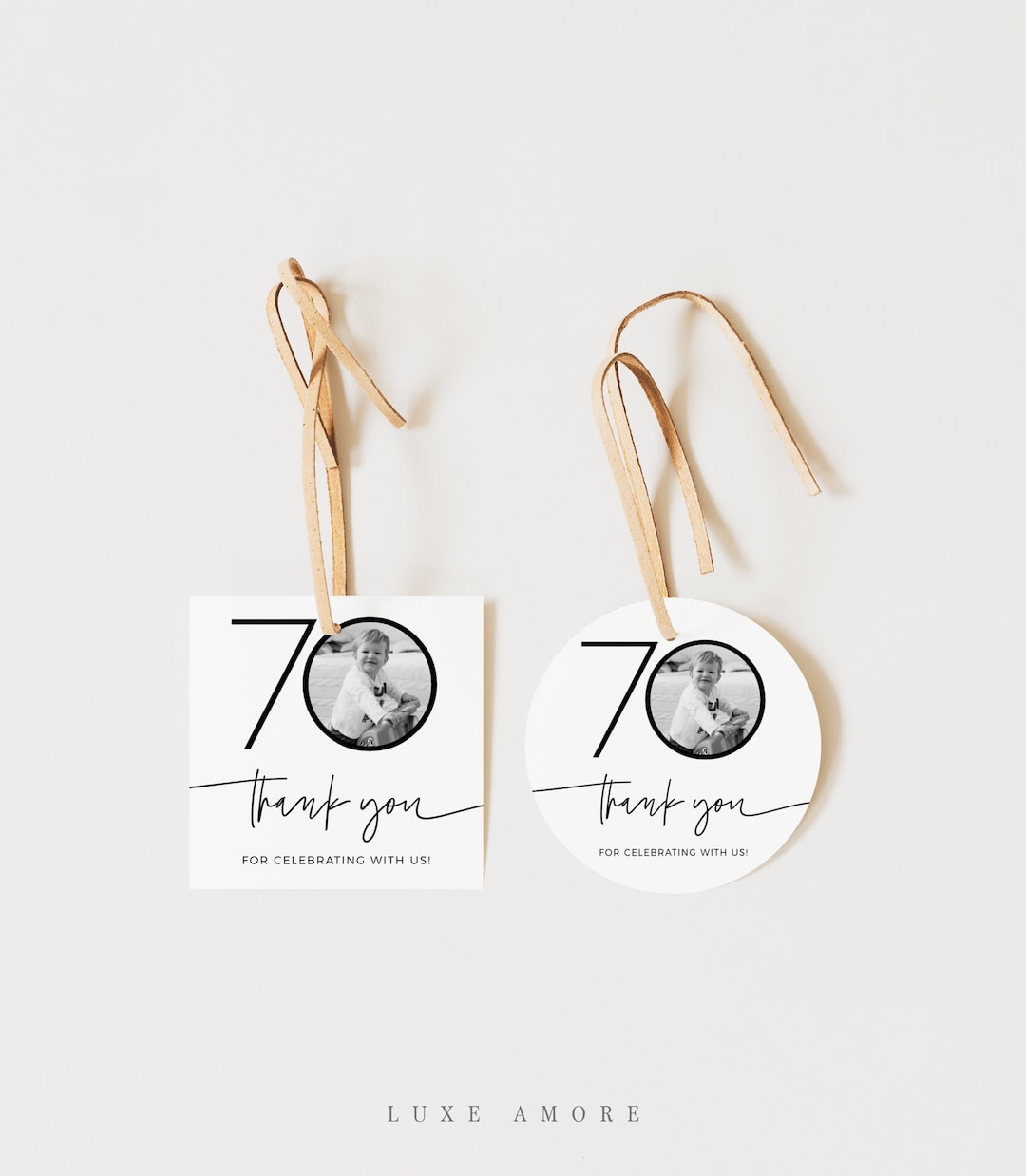 70th Birthday Favor Tags, 70th Birthday Gift Tag, 70th Thank You Tags ...