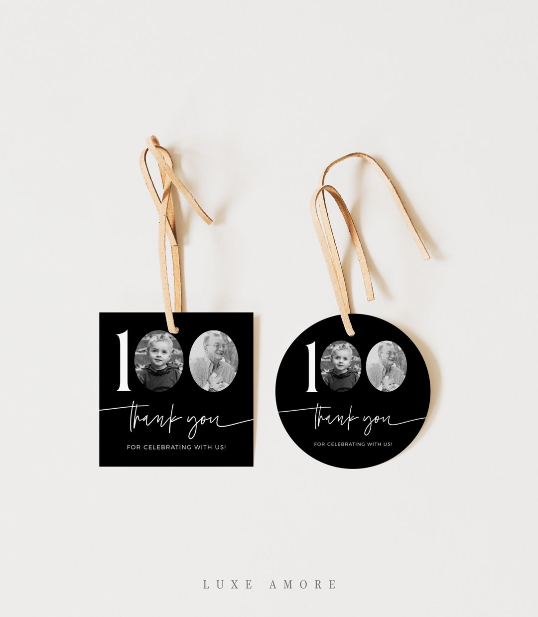100th Birthday Favor Tags, 100th Thank You Tags, Look Who's 100, Black 100th  Birthday Gift Tag, Editable Template, Any Age, Black Gift Tag - Etsy, image size:1080x1238