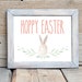 Hoppy Easter Print / Easter Printable Wall Art / Easter Bunny Art ...