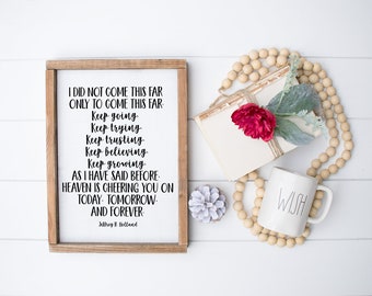 Come This Far Quote Etsy Come This Far Quote Etsy