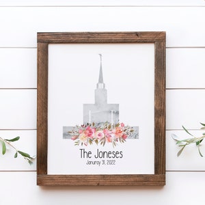 LDS-kunstafdrukken, tempel LDS Londen Engeland afdrukbaar, gepersonaliseerd LDS-huwelijkscadeau, heilige der laatste dagen kunst, mormoonse geschenken, LDS-doop