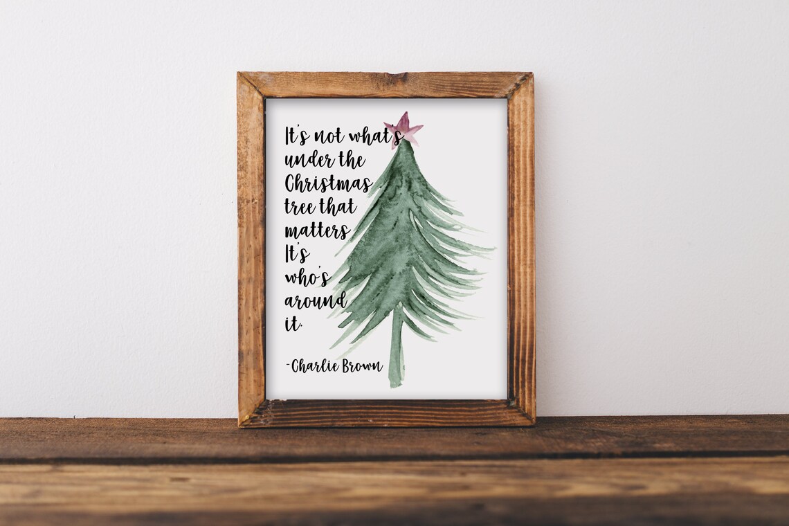 It's Not What's Under the Tree That Matters It's - Etsy