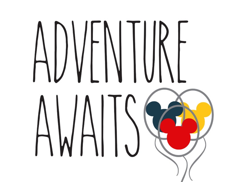 Adventure Awaits Disney's Up Printable Wall Art / Mickey | Etsy