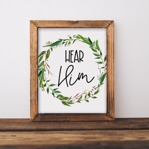 Hear Him / Lds Art / Hear Him Lds / Lds Print / Hear Him Printable ...