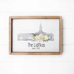 Baton Rouge LDS Art Prints, LDS Temple Printable, Personalized LDS Wedding Gift, Latter Day Saint Art, Mormon Gifts, Lds Baptism Missionary