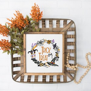 Trick Or Treat Smell My Feet / Halloween Printable Wall Art / Halloween Watercolor Decor Prints / Instant Download / 4x4 5x5 8x8 12x12