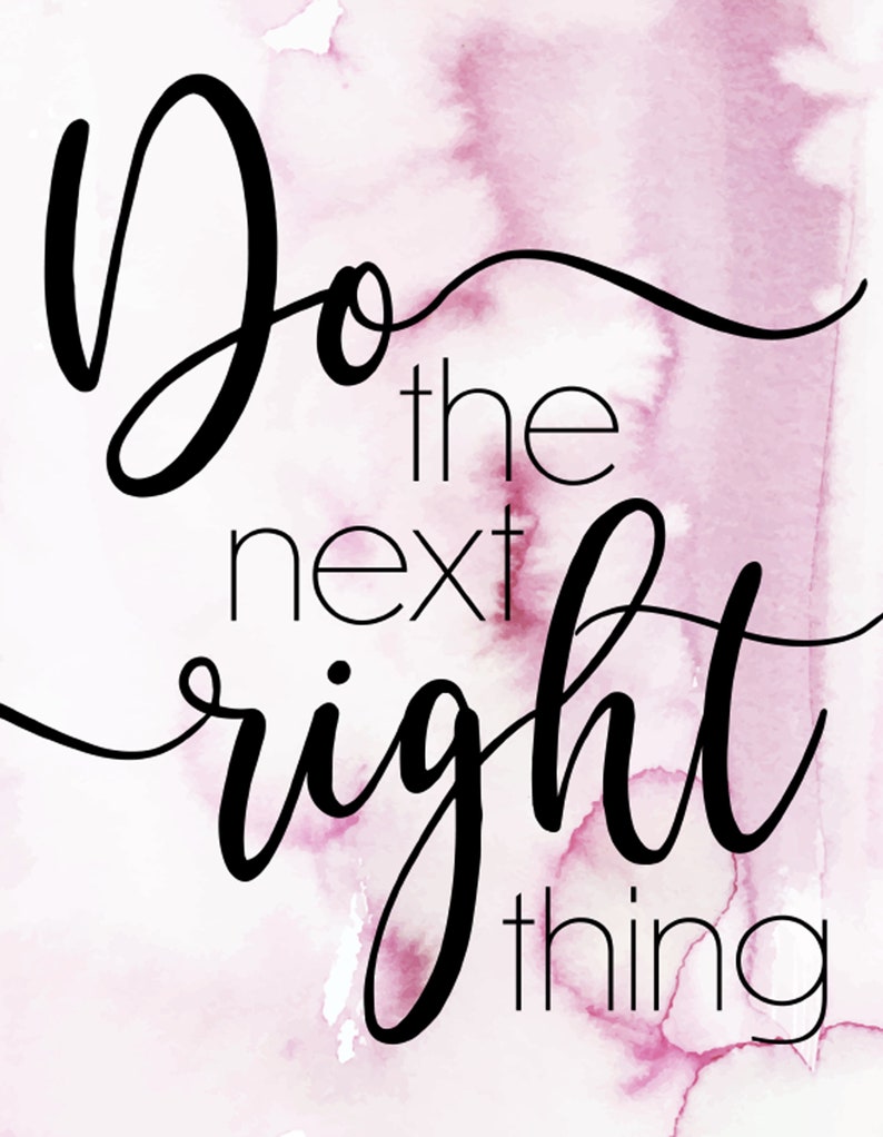 Do The Next Right Thing Print / Frozen 2 Printable Wall Art / Etsy