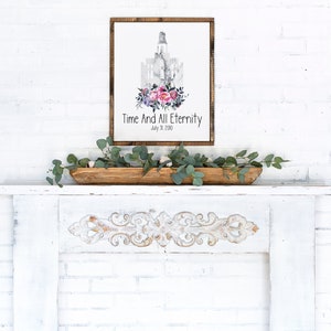 Manti Temple, Sealing Date, LDS Anniversary Gift, Watercolor Temple, LDS Wedding Gift, Utah Temple, Lds Wedding Favor, Lds Marriage