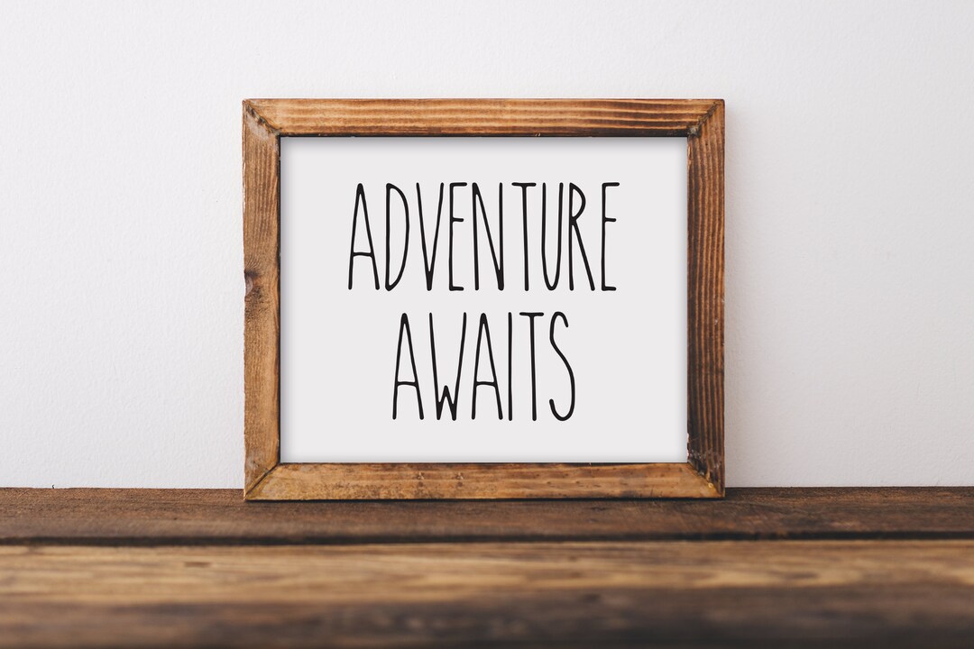 Adventure Awaits / Disney Printable Wall Art / Rae Dunn Inspired ...