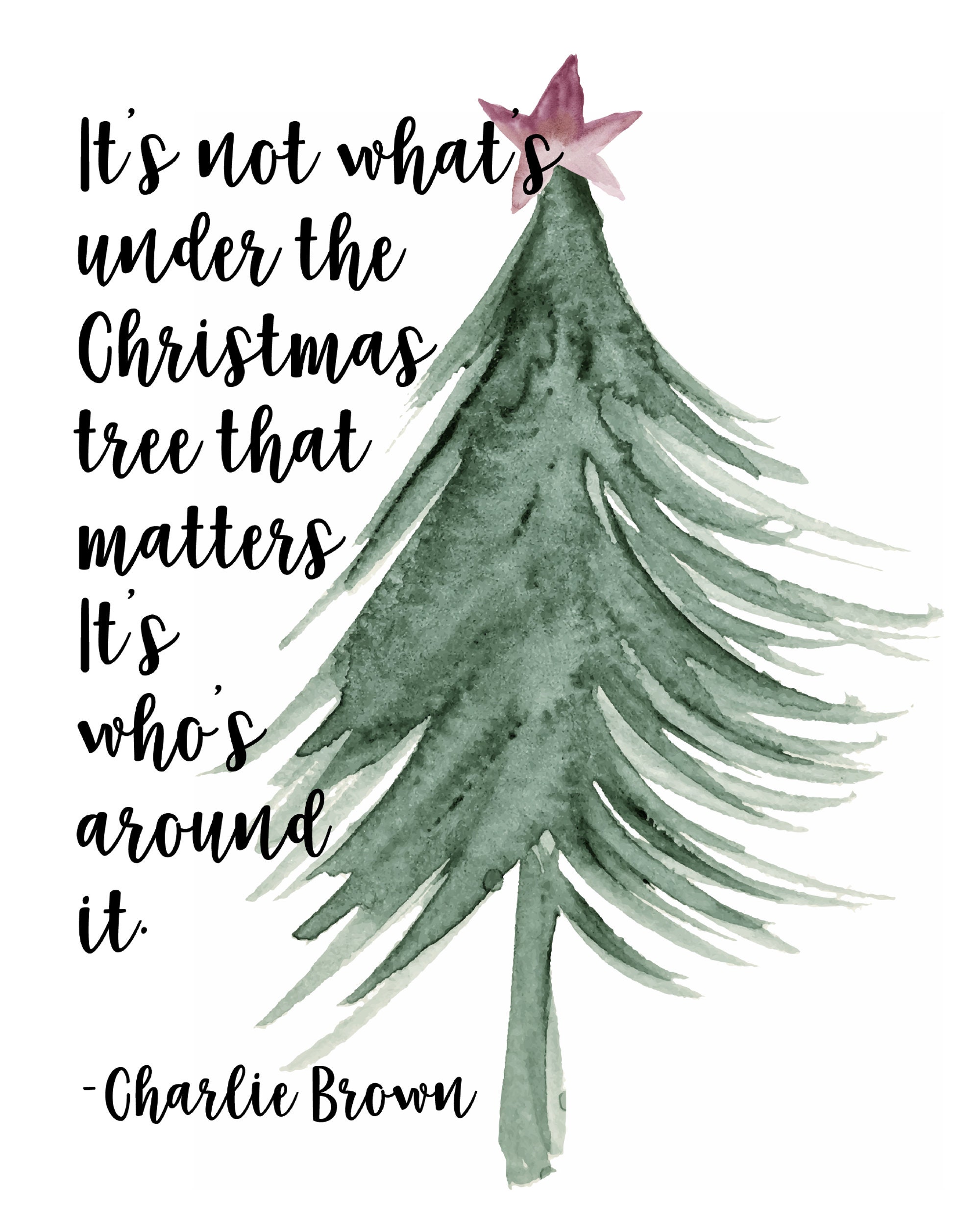 It's Not What's Under the Tree That Matters It's | Etsy