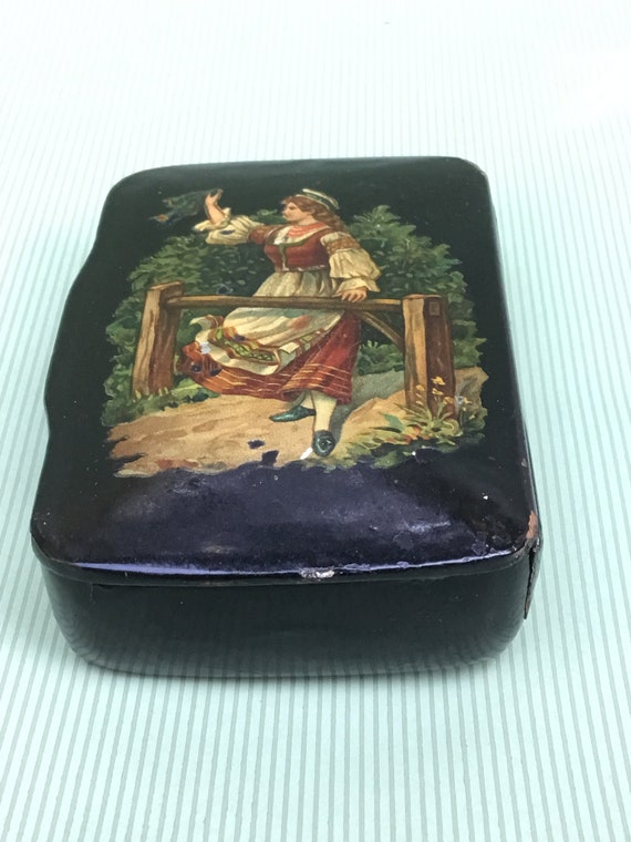 Russian lacquer box 19th century - image 1