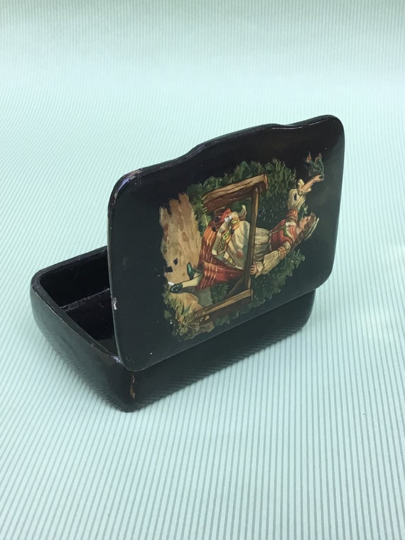 Russian lacquer box 19th century - image 4