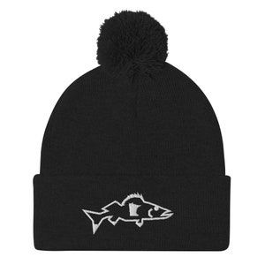 Minnesota Walleye Isfiske Vintermössa Pom-Pom