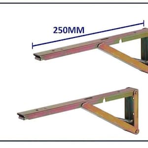 250MM Sprung Hinge Drop Leaf Table/ Shelf bracket.