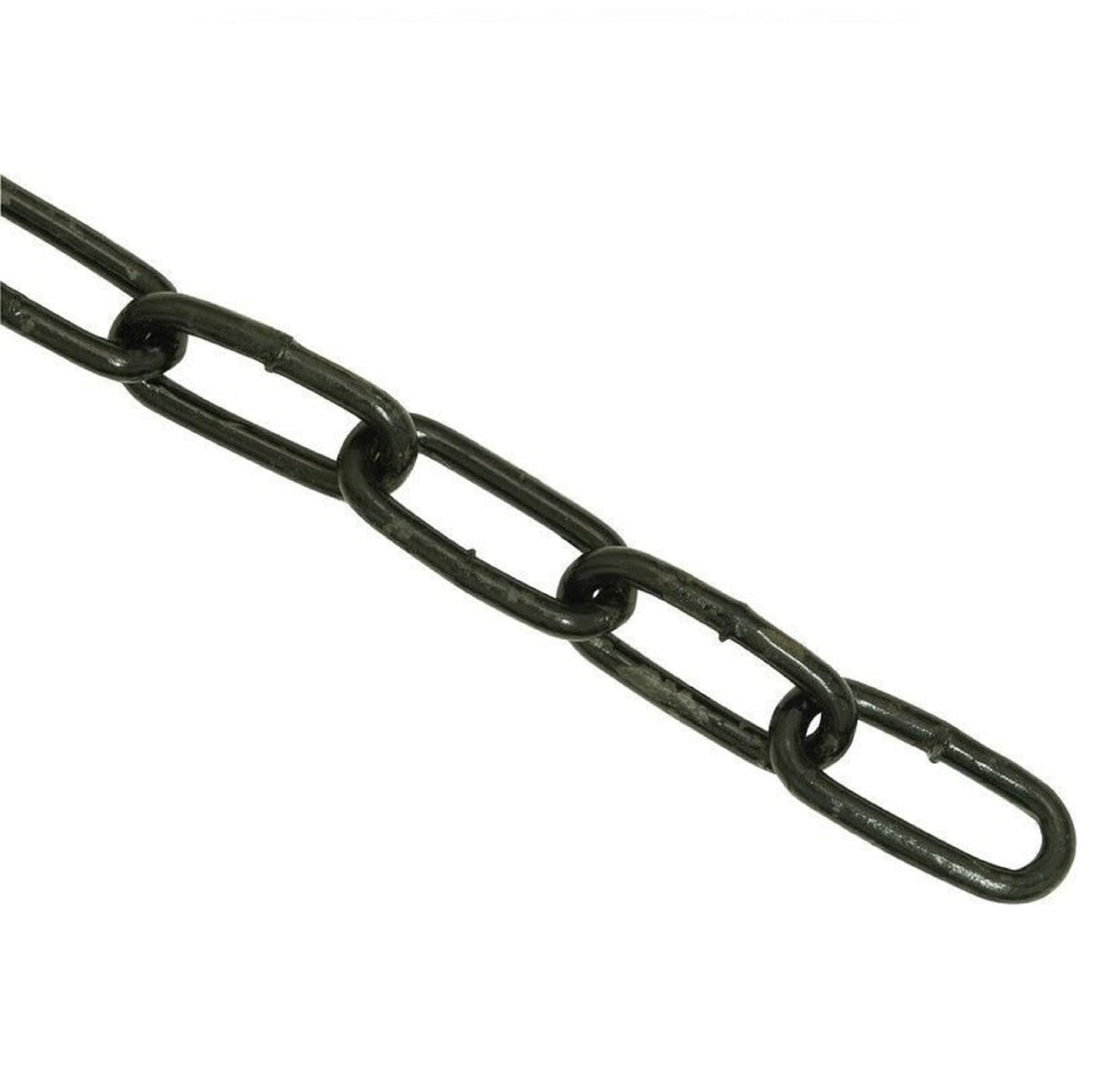 Black Steel Chain. Welded Link. Black Electro Plated. Etsy UK