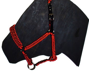 Paracord Horse / Livestock Halter - Shark's Jawbone & Manta Ray Weave - Any size