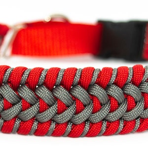 Paracord Martingale Dog Collar - Edge Stitched Trilobite Jawbone Weave - Small to XL - 4.99 Shipping
