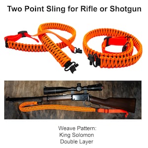 Two Point Paracord Adjustable Sling with Quick Release Swivel