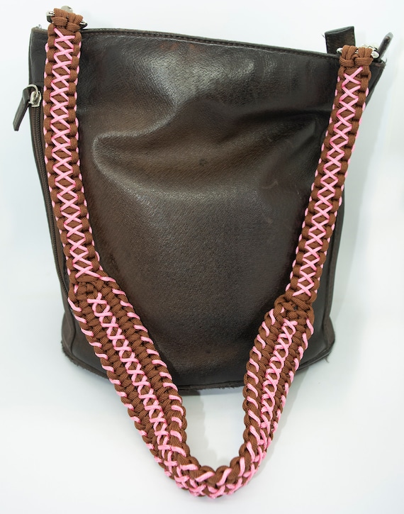 Paracord Shoulder Strap for Purse / Bag / Cooler Strap (X Stitched
