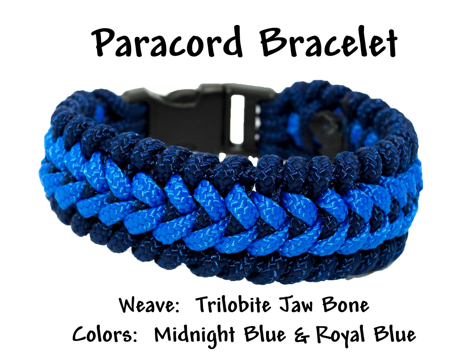 Paracord Bracelet Trilobite Jaw bone Weave Any size FREE Etsy