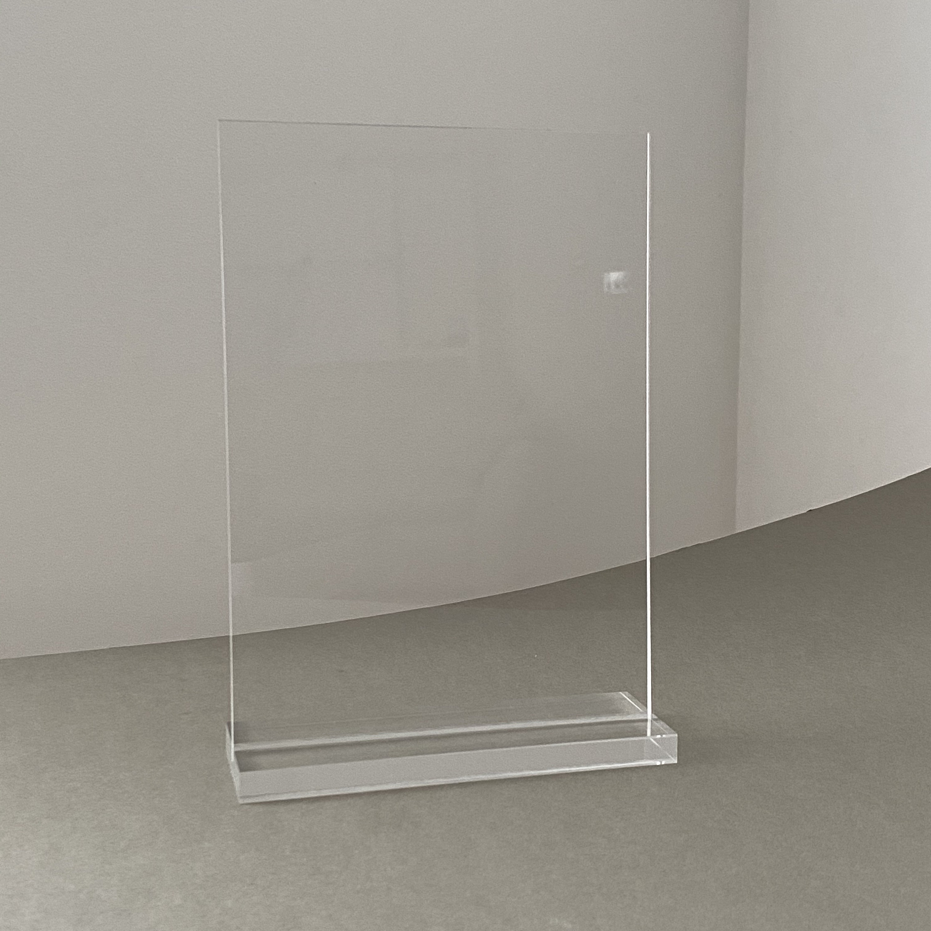 Clear A5 Acrylic Sheet and Stand 3mm, Acrylic Sign Holders With Stand