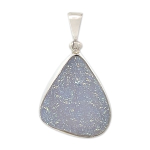 Starborn Blue Chalcedony Pendant Necklace (22&quot;)