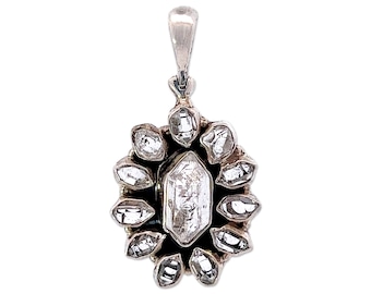 Starborn Herkimer Diamond Crystal Pendant Necklace (22")