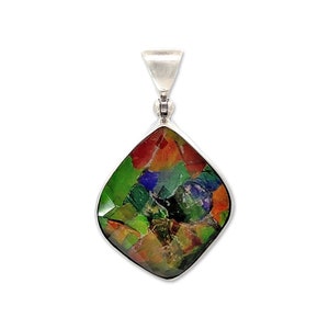 Starborn Ammolite Quartz Doublet Pendant Necklace (22")