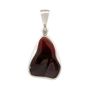 Fire Agate Pendant Necklace by Stones Desire