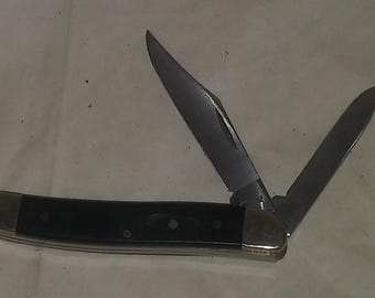 Vintage Case XX Pocket Knife 2 Blade 22087 SS 1994 Black Jack Knife