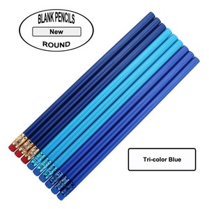 ezpencils - Round Pencils - Non-Personalized - 2HB - School - Office - Blanks - Non-smear eraser