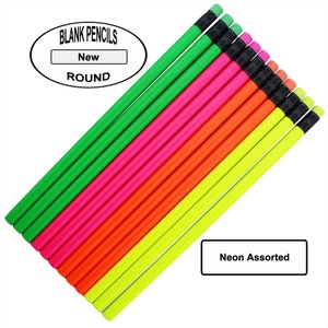 ezpencils - Round Pencils - Non-Personalized - 2HB - School - Office - Blanks - Non-smear eraser